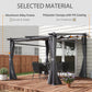 Metal Pergola with Sliding Roof Canopy, Retractable Pergola Canopy