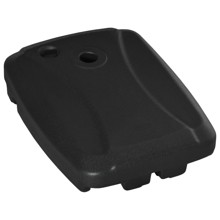 Black Cantilever Umbrella Base Weights with Wheels, Up to 165lb
