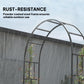 7.3ft Steel Garden Arch Trellis, Garden Arbor Trellis for Climbing Plants Roses Wisteria Vines, Flower Arch Wedding Arch Stand for Bridal Party Ceremony Decoration, Black