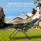 Zero Gravity Chair Set of 2, Folding Reclining Outdoor Lounge Chair with Cup Holder, Headrest, Dark Blue