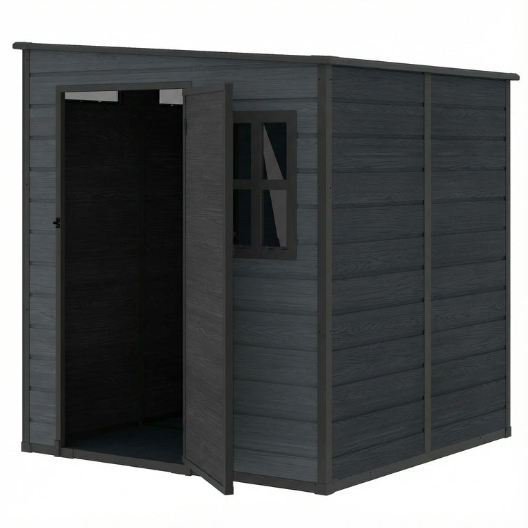 Garden Shed with Lockable Door, Vents & Windows