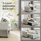 3-in-1 Convertible Sofa Bed, Pull-Out Sleeper Sofa with USB Charging, Adjustable Backrest and Side Pockets, Beige