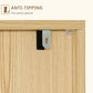 Modern Sideboard and Buffet, Dining Room Cabinet with Adjustable Shelves for Kitchen, Living Room, Natural