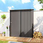 5' x 3' Outdoor Storage Shed, Steel Garden Shed with Single Lockable Door, Tool Storage Shed for Backyard, Light Grey