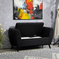 Upholstered Storage Bench with Arms, Modern Ottoman Bench for Bedroom, Entryway, and Living Room, Black