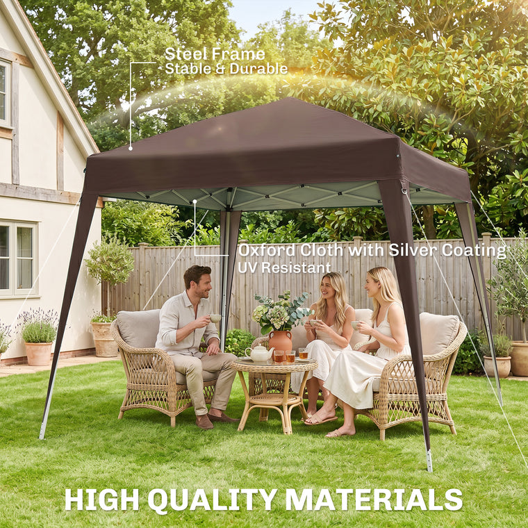 8' x 8' Coffee Pop-Up Party Tent with Carrying Bag