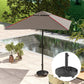 Black Resin Round Umbrella Base, 46 lbs with Wheels