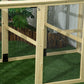 Chicken Run Expandable Outdoor Large Chicken Coop with 2 Doors and 3 Perches for 1–3 Chickens