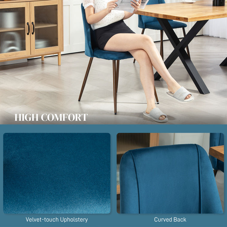 Velvet Dining Chairs Set of 4