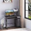 Computer Desk with Keyboard Tray, Writing Desk with Drawer, Workstation for Home Office, Black (35.4