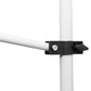10x5ft Manual Retractable Awning, Patio Sun Shade Canopy Shelter with 5.6-9.2ft Support Pole, Water Resistant UV Protector, for Window, Door, Porch, Deck, White