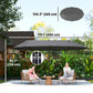 15' Double-Sided Patio Umbrella Parasol Sun Shelter Canopy Shade Grey