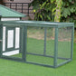 77" Chicken Coop Hen House Rabbit Hutch Poultry Cage Pen Outdoor Backyard with Nesting Box Run Green