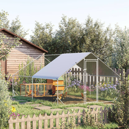 9.8' x 13.1' x 6.6' Chicken Coop Cage with Lockable Door