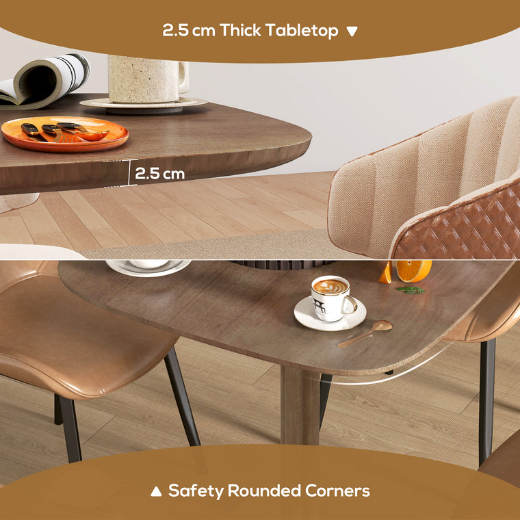 Modern Dining Table for 4, 27.6"