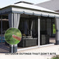 10' x 12' Double Roof Patio Gazebo Canopy, Outdoor Gazebo Shelter with Netting & Curtains, for Garden, Lawn and Deck