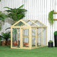 Chicken Run Expandable Outdoor Large Chicken Coop with 2 Doors and 3 Perches for 1–3 Chickens