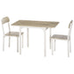 Foldable Dining Table Set for 2, Drop-Leaf Kitchen Table with 2 Chairs for Apartments and Studios, Natural