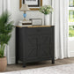 Sideboard Buffet Cabinet, Farmhouse Kitchen Storage Cabinet w/ Drawer and Shelf for Living Room, Entryway