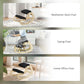 Ergonomic Kneeling Chair, Adjustable Rocking Wood Kneeling Stool, Desk Chair, Improve Posture, Black