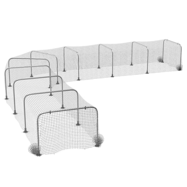 354" x 39" Galvanized Steel Chicken Run