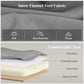 50 Inches Storage Ottoman, Upholstered Bedroom Bench with Rolled Arms and Button Tufted Storage, Light Grey