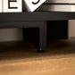 Corner TV Stand, Modern TV Table with 2 Open Shelves for 47 Inch TV, Entertainment Center for Living Room, Black