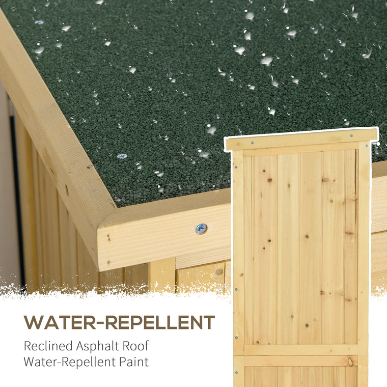 3' x 5' Wood Garden Shed with Asphalt Roof and Lock