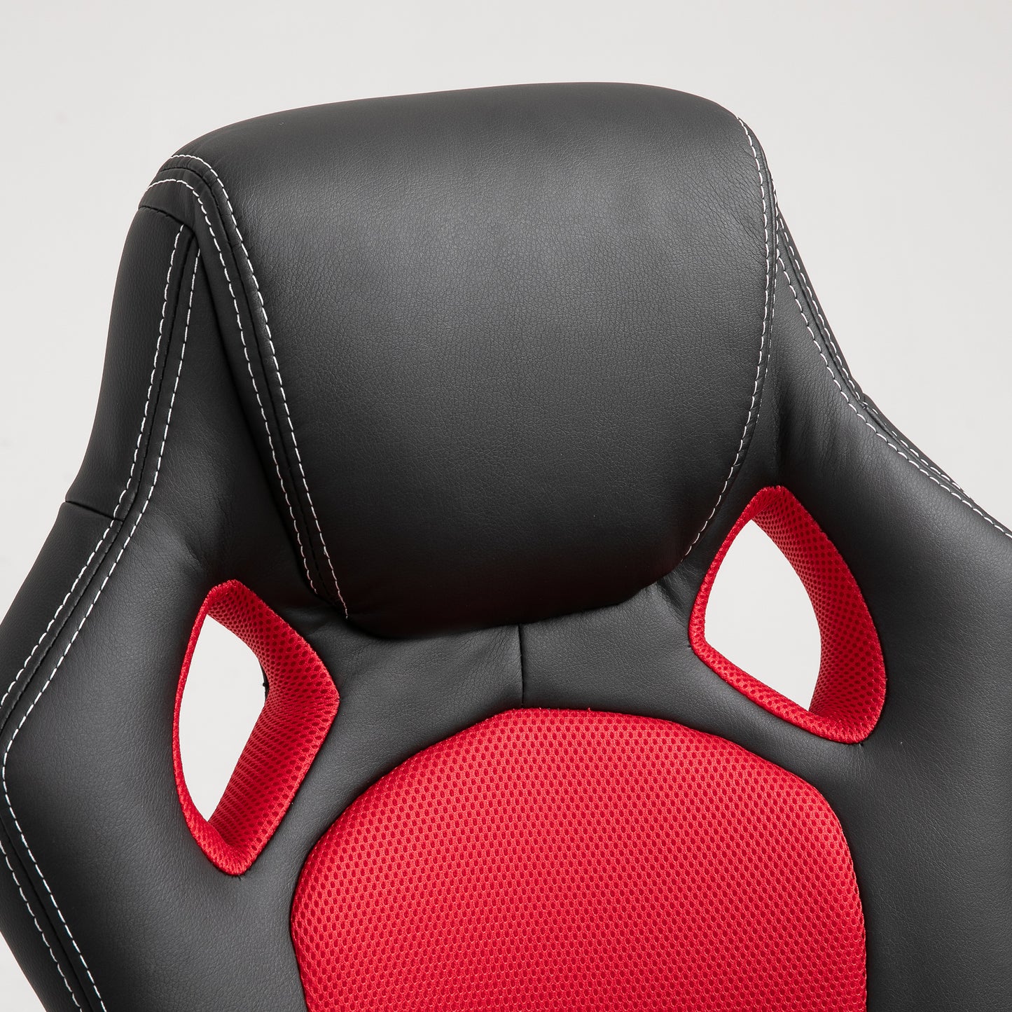 Racing Gaming Chair Office Chair Computer Desk Gamer Chair with Swivel Wheels, Padded Headrest, Tilt Function, Red