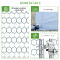 9.8' x 13.1' x 6.6' Chicken Coop Cage, Outdoor Hen House w/Cover & Lockable Door