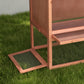 2 Tier Rabbit Hutch Outdoor Bunny House Guinea Pig Cage with Removable Tray, Ramp, Asphalt Roof