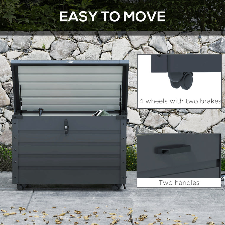 78 Gallon Storage Box with Wheels and Handles