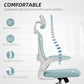 Ergonomic Mesh Office Chair, High Back Desk Chair with Rotatable Headrest, Flip-Up Armrests, Lumbar Support, Light Green