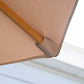 10' x 8' Wooden Patio Umbrella, Garden Parasol, Outdoor Sunshade Canopy with Bamboo Rib for Outdoor, Khaki