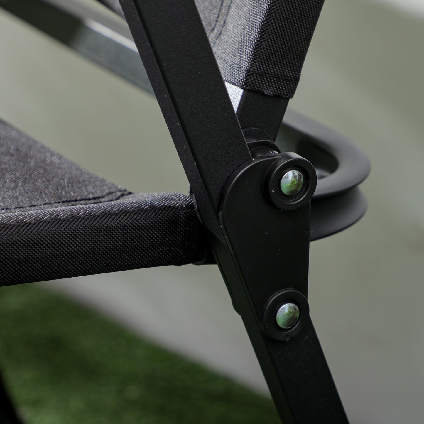 Camping Chair, Lightweight Folding Chair, Portable Armchair, Excellent for Festivals, Fishing, Dark Grey