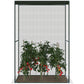 4' x 4' Walk-in Greenhouse, Garden Planting Warm House With Roll-Up Zipper Door for Seedlings Herbs Flowers, Dark Green