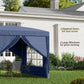 10'x10' Outdoor Pop Up Party Tent Wedding Gazebo Canopy with Carrying Bag (Blue)