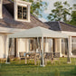 10' x 10' Pop Up Canopy Tent Gazebo, Foldable Canopy Tent with Zipper Mesh Sidewalls and Carry Bag, Easy Setup Screen Shelter for Backyard Patio Outdoor, Beige
