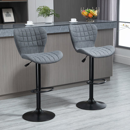 Adjustable Swivel Bar Stools Set of 2