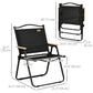 Camping Chair, Lightweight Folding Chair, Portable Armchair, Excellent for Festivals, Fishing, Dark Grey