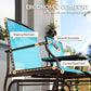 Patio Glider Rocking Chair 2 Person Outdoor Loveseat Rocker Garden Furniture Bench, Black