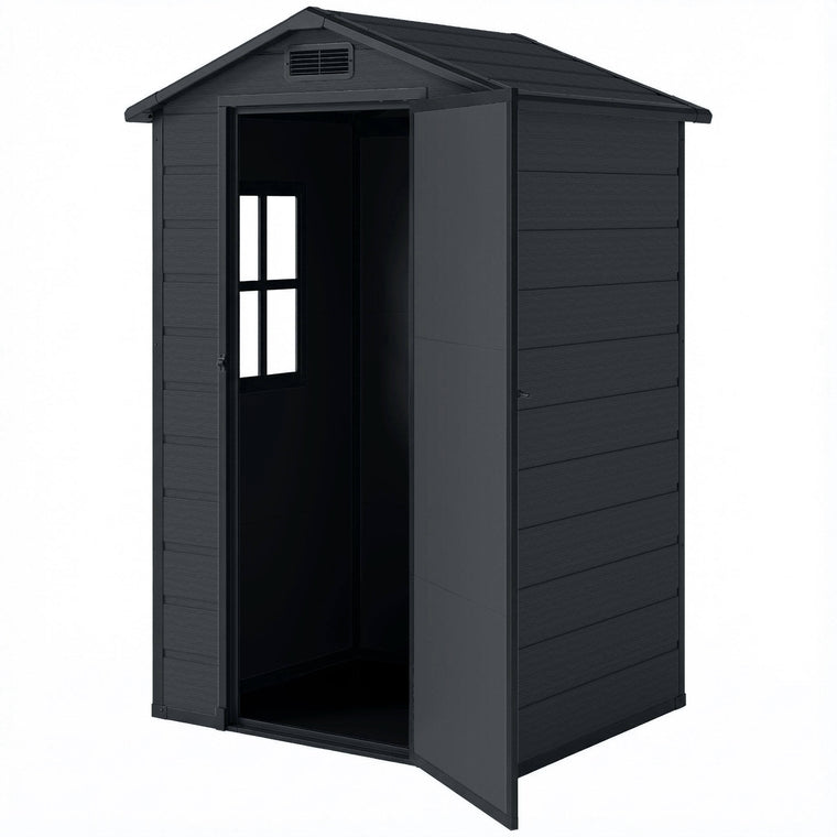 4' x 3' Plastic Garden Shed with Window & Vent