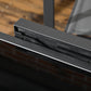 63" Extendable Outdoor Dining Table Patio Table with Aluminum Frame and Tempered Glass Tabletop, Black