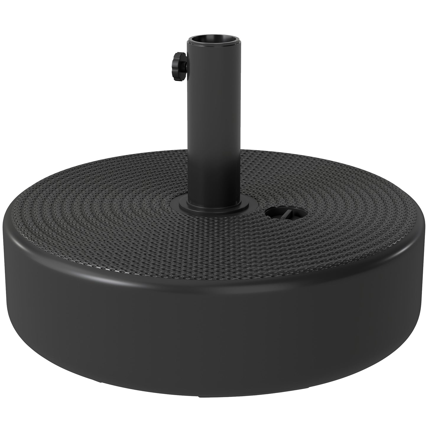 Black Fillable Patio Umbrella Base for 1.5"/1.9" Poles
