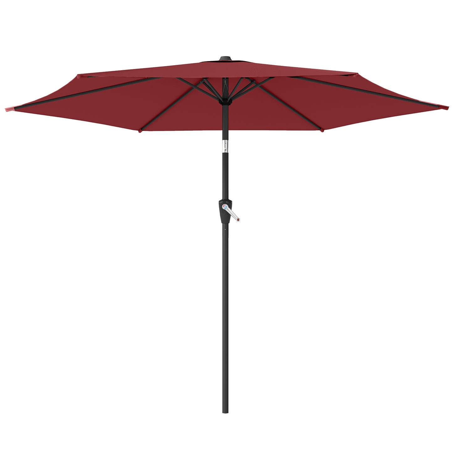 9' Patio Umbrella with 6 Ribs & UV Protection