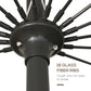 8ft Shanghai Garden Parasol Umbrella with Crank & Tilt, Adjustable Outdoor Sun Shade, Dark Grey
