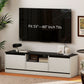 TV Stand for 55-60 Inch TV, Entertainment Center w/ Cabinets, Shelf, Drawer and Cable Management for Living Room, White