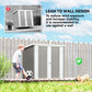 5' x 3' Metal Garden Storage Shed, Tool House with Double Doors for Backyard, Patio, Lawn
