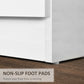 Bedside Table with 3 Drawers, Modern Wood Nightstand, Side End Table for Bedroom, White