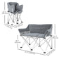 Double Camping Chair, Oversized Camping Loveseat for Adults, Heavy Duty Folding Camp Chair, Support 529 lbs
